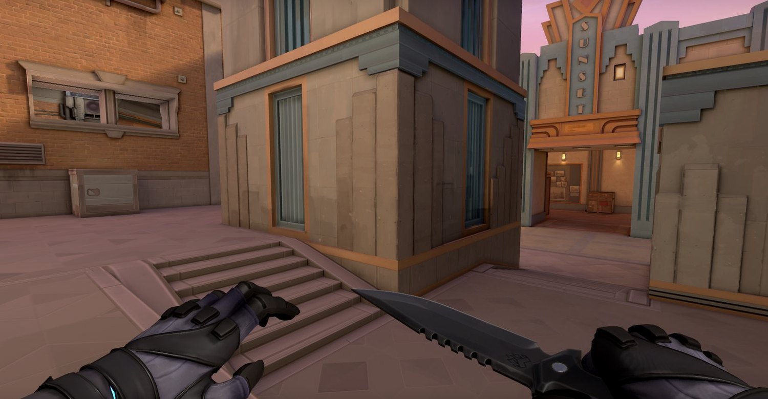 The same scene on default display settings