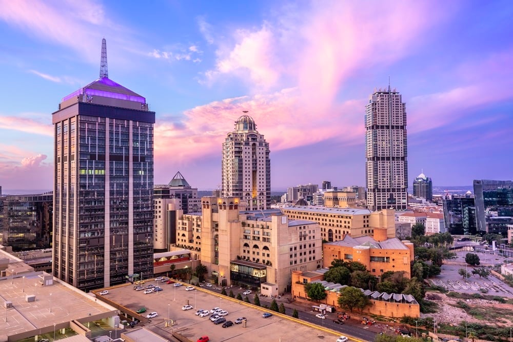 The Sandton skyline, Johannesburg